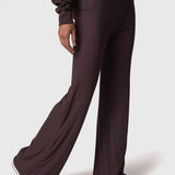 Leggings Para Mujer Modal Rib Flare Legg Dark Chocolate Bsoul