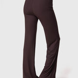 Leggings Para Mujer Modal Rib Flare Legg Dark Chocolate Bsoul