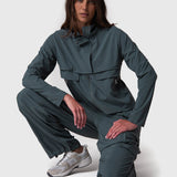 Casaca Para Mujer Wind Jacket Jane Militar Green Bsoul