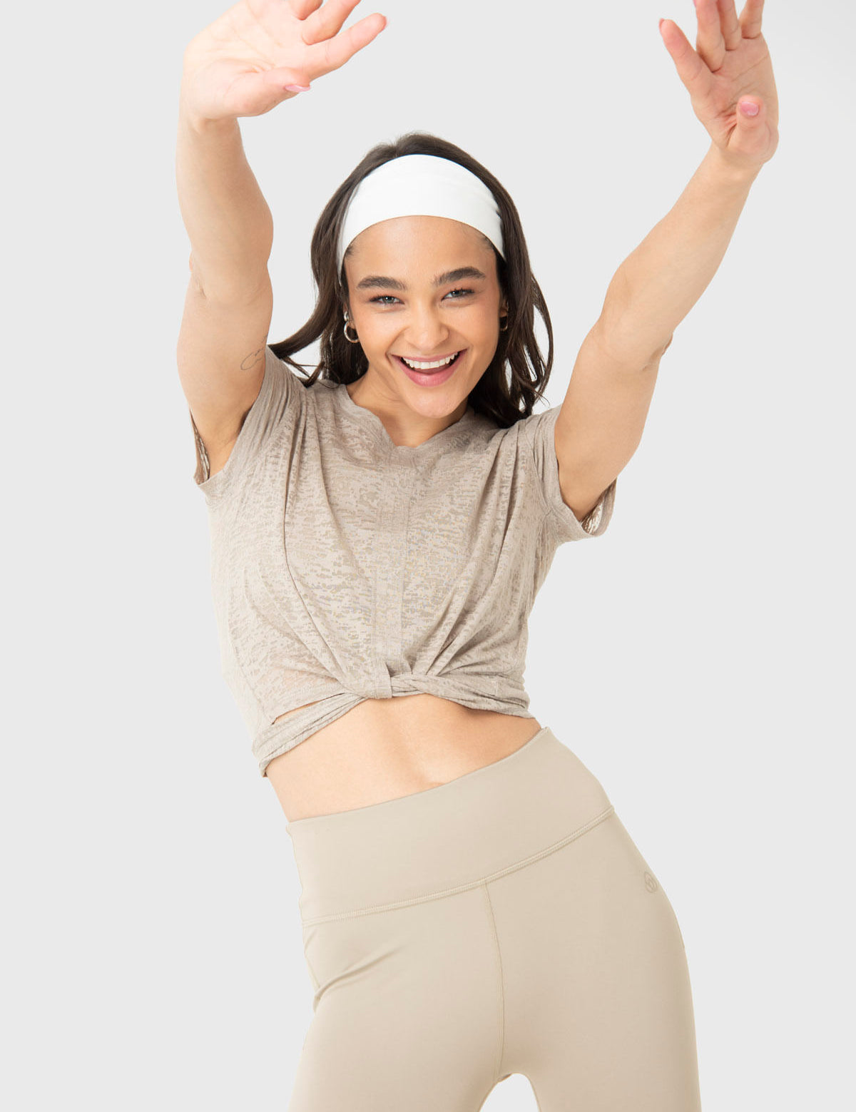 Polo Manga Corta Para Mujer Luna Beige Bsoul