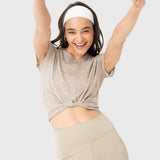 Polo Manga Corta Para Mujer Luna Beige Bsoul