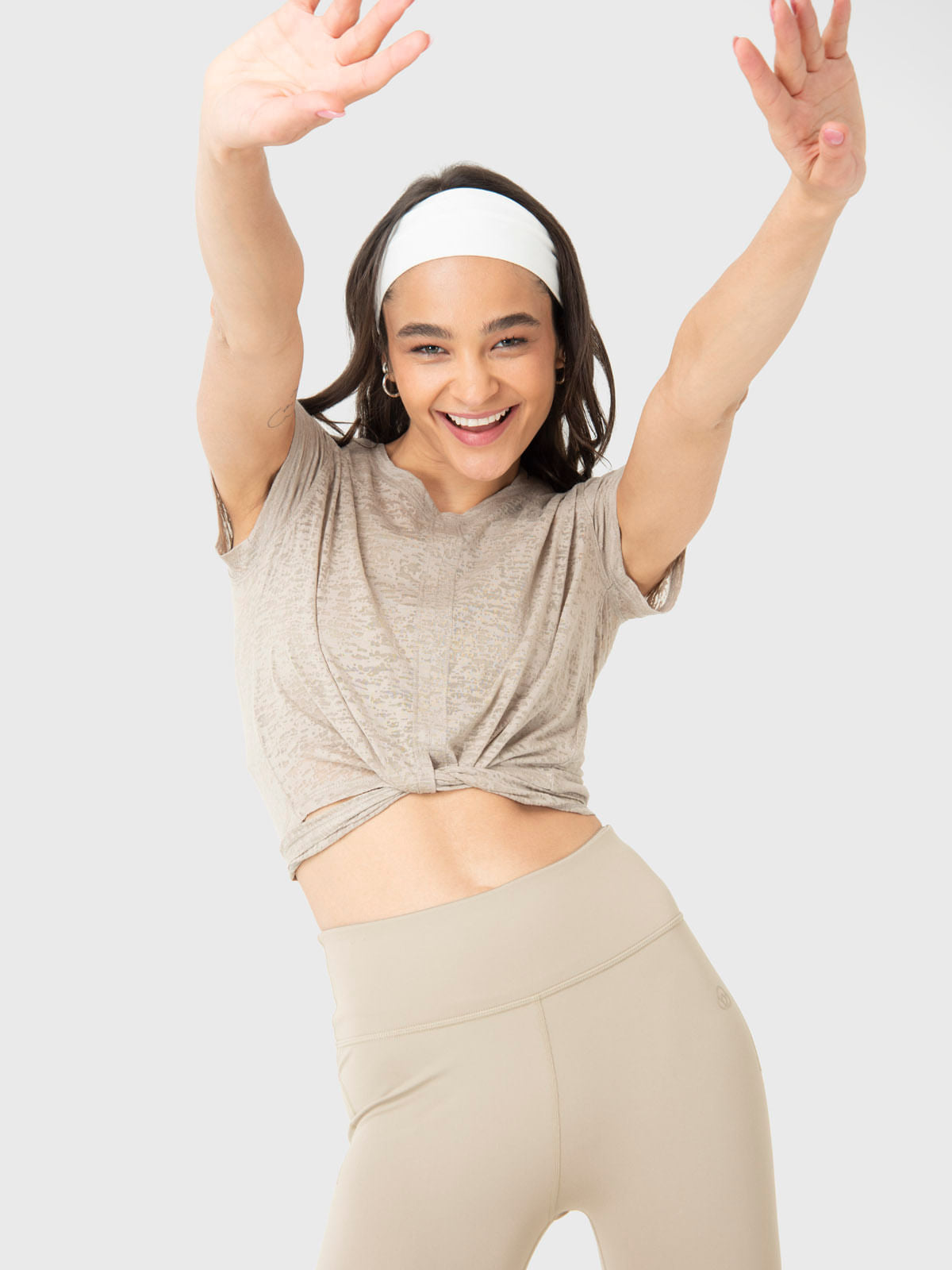 Polo Manga Corta Para Mujer Luna Beige Bsoul