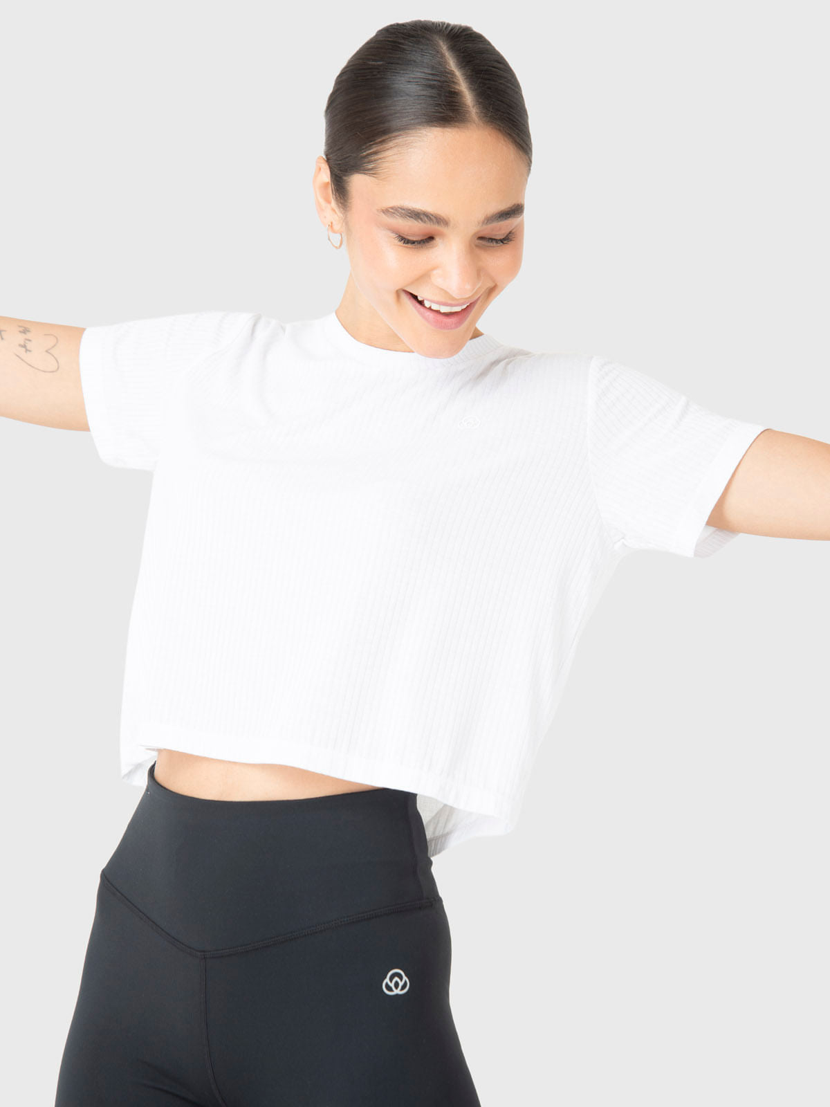Polo Manga Corta Para Mujer Basic T-Shirt Zia II Blanco Bsoul