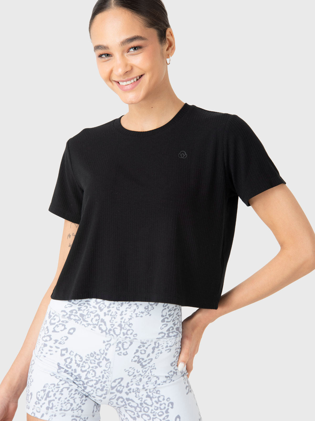 Polo Manga Corta Para Mujer Basic T-Shirt Zia II Negro Bsoul