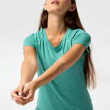 Polo Manga Corta Round Neck Rec Verde