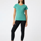 Polo Manga Corta Round Neck Rec Verde