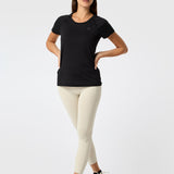 Polo Manga Corta Round Neck Rec Negro