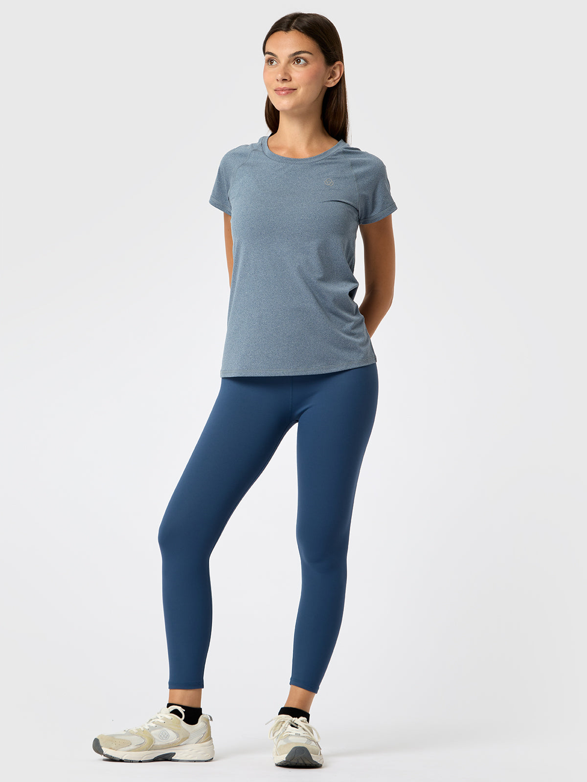 Polo Manga Corta Round Neck Rec Azul