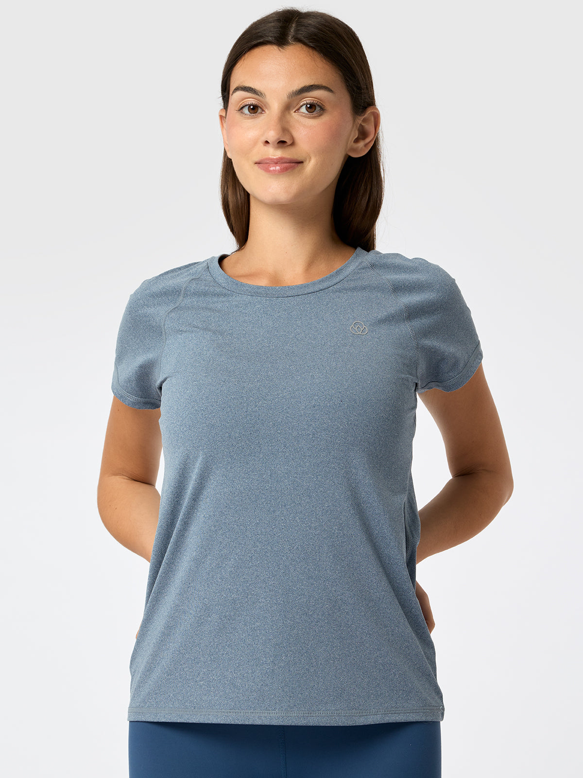 Polo Manga Corta Round Neck Rec Azul