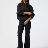 Funnel-Neck Half Zip Negro
