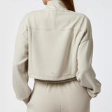Casaca Crop Modal Vera Aloe Gris