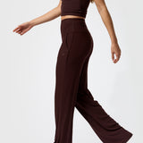 Leggings Rib Modal Flare Rec Marrón