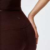 Leggings Rib Modal Flare Rec Marrón