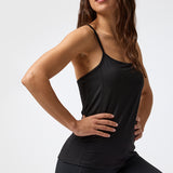 Polo Sin Manga Tank Anjali Rec Negro