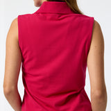 Polo Sin Manga Tank Pique Aloe Rosado