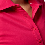 Polo Sin Manga Tank Pique Aloe Rosado