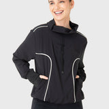 Casaca Para Mujer Wind Jacket Negro Bsoul