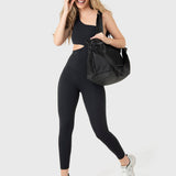 Enterizo Para Mujer One Shoulder Negro Bsoul