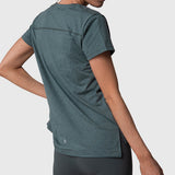 Polo Manga Corta V-Neck Aloe Verde