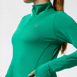 Ls Half Zip Rec Verde