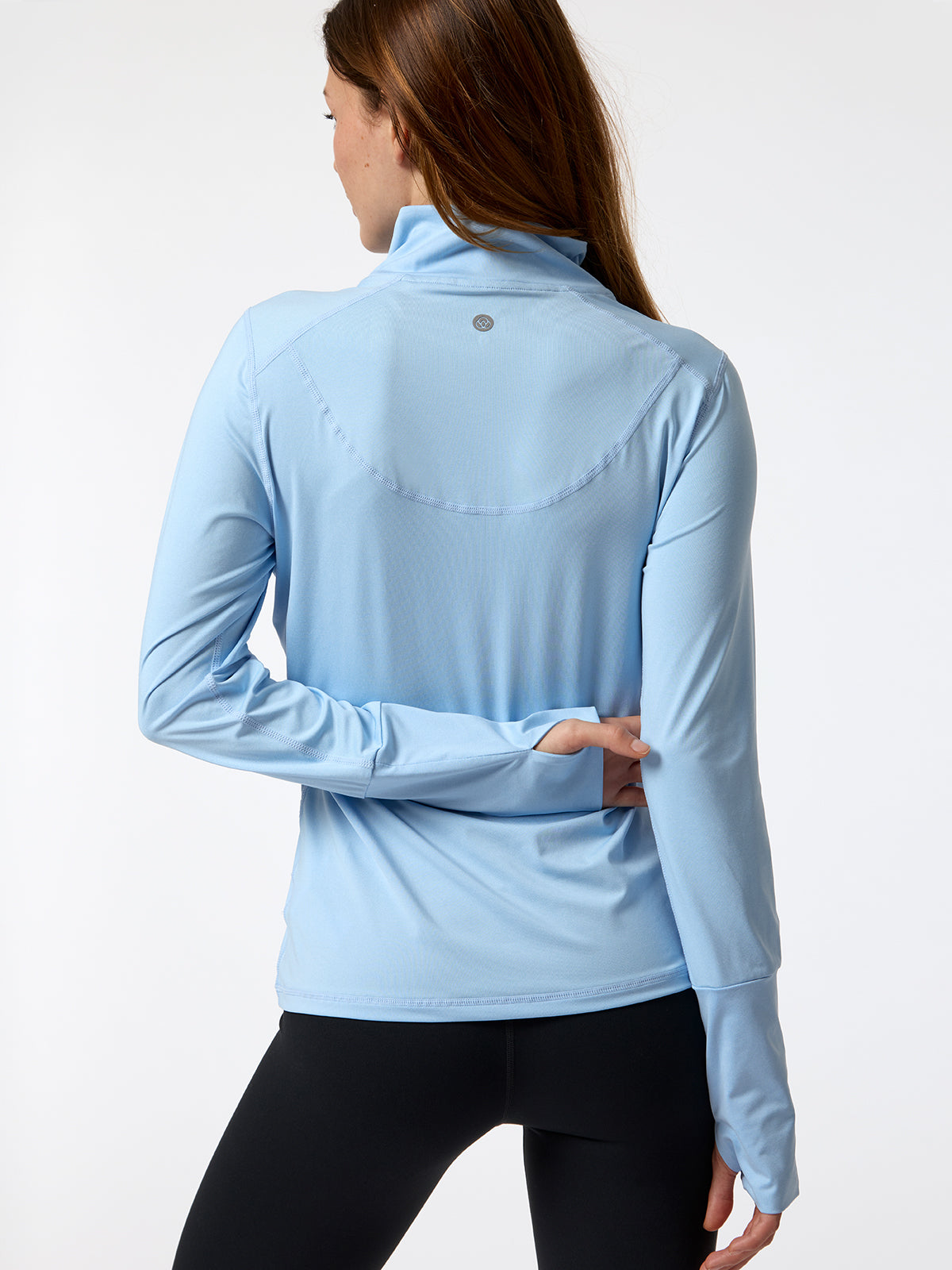 Ls Half Zip Rec Celeste