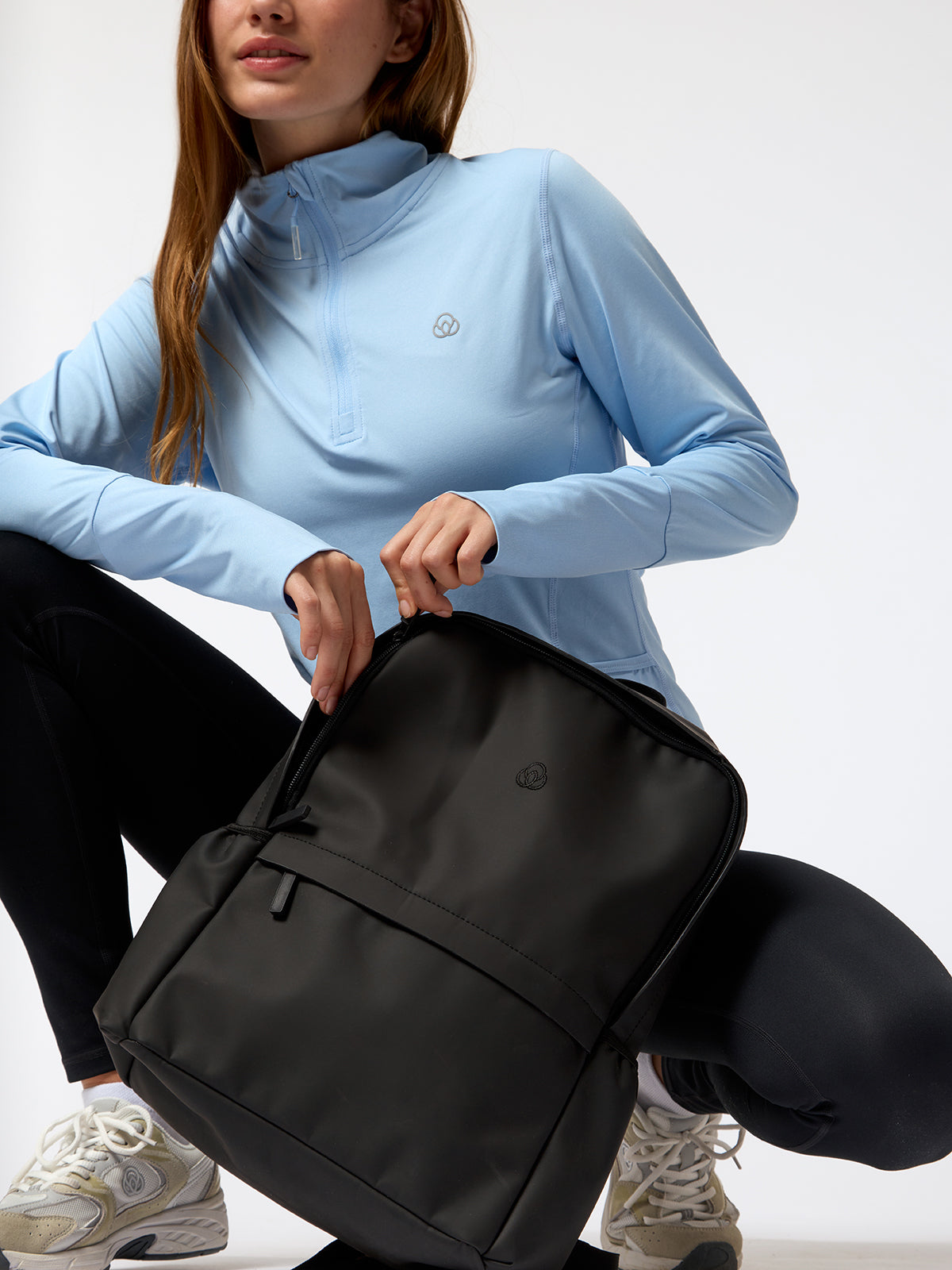 Ls Half Zip Rec Celeste