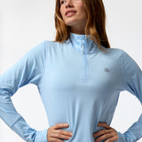 Ls Half Zip Rec Celeste