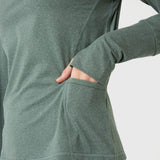 Polera Half Zip Verde