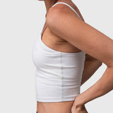 Bra Crop Open Back Aloe Blanco