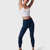 Bra Crop Open Back Aloe Blanco