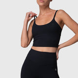 Bra Crop Open Back Aloe Negro