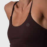 Bra Crop Open Back Aloe Dark Chocolate
