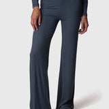 Leggings Flare Modal Rib Gris