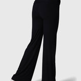 Leggings Flare Modal Rib Negro