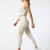 Leggings Ankle Anjali Aloe Gris