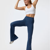 Leggings Open Hem Flare Aloe Azul