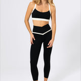 Leggings Ankle Bianca Aloe Negro