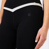 Leggings Ankle Bianca Aloe Negro