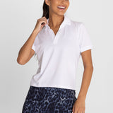 Polo Manga Corta Para Mujer T-Shirt Blanco Bsoul