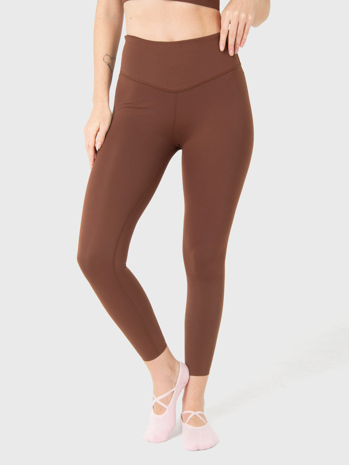 Legging Para Mujer Ankle Emma Marrón Bsoul
