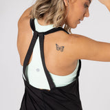 Polo Sin Mangas Para Mujer  Training Tank Negro Bsoul