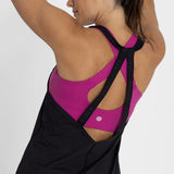 Polo Sin Mangas Para Mujer  Training Tank Negro Bsoul