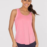Polo Sin Mangas Para Mujer  Training Tank Rosado Bsoul