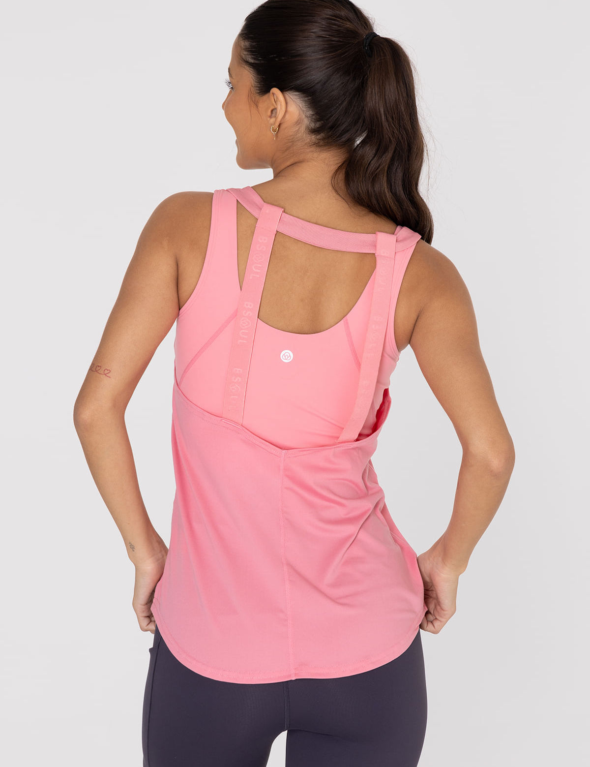Polo Sin Mangas Para Mujer  Training Tank Rosado Bsoul
