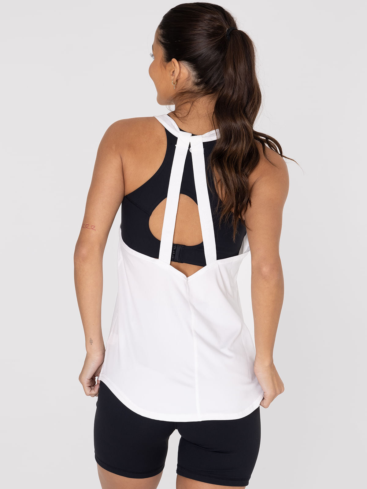 Polo Sin Mangas Para Mujer Training Tank Blanco Bsoul