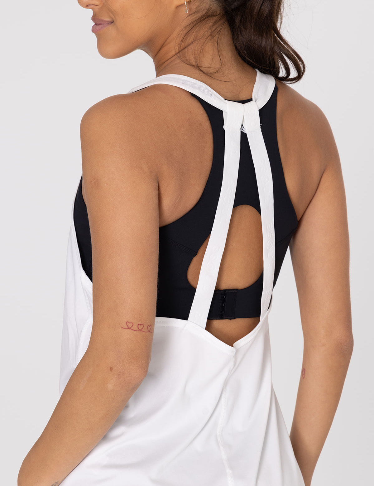 Polo Sin Mangas Para Mujer Training Tank Blanco Bsoul