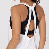 Polo Sin Mangas Para Mujer Training Tank Blanco Bsoul