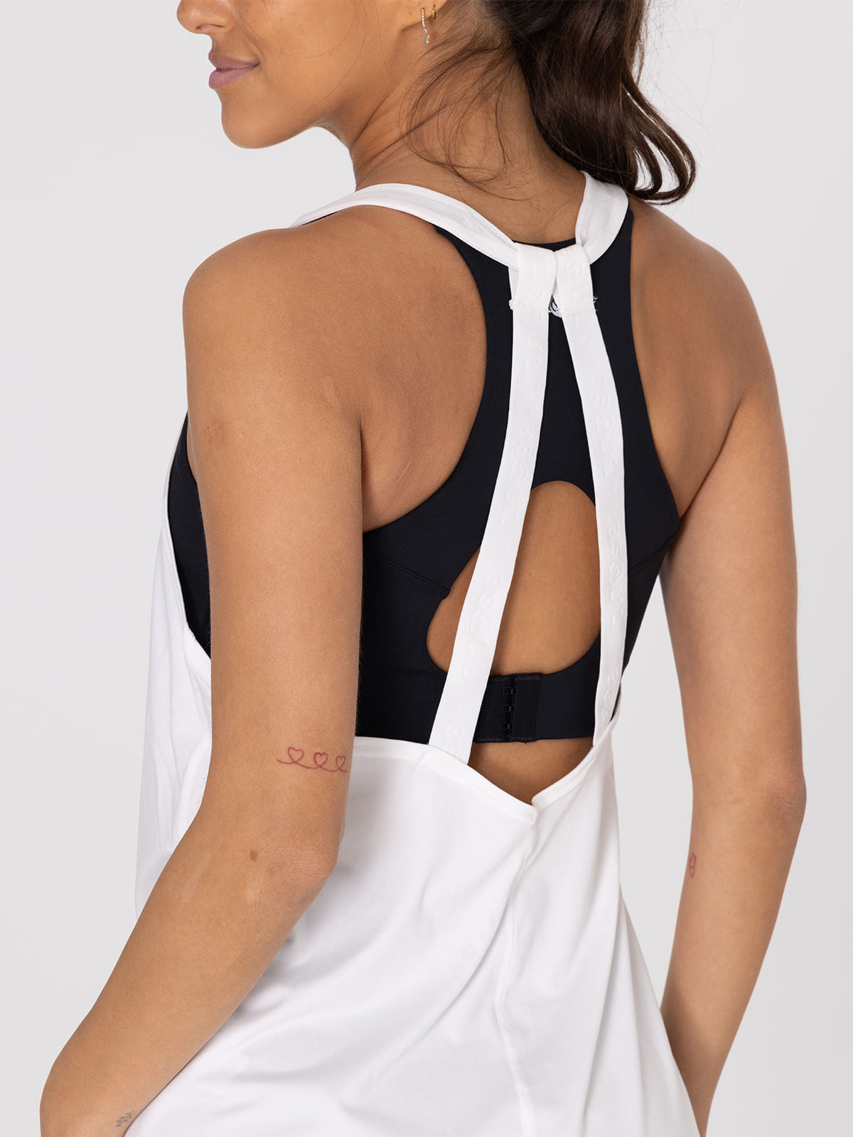 Polo Sin Mangas Para Mujer Training Tank Blanco Bsoul