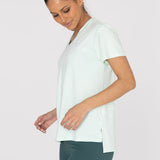 Polo Manga Corta Para Mujer  V-Neck Verde Bsoul