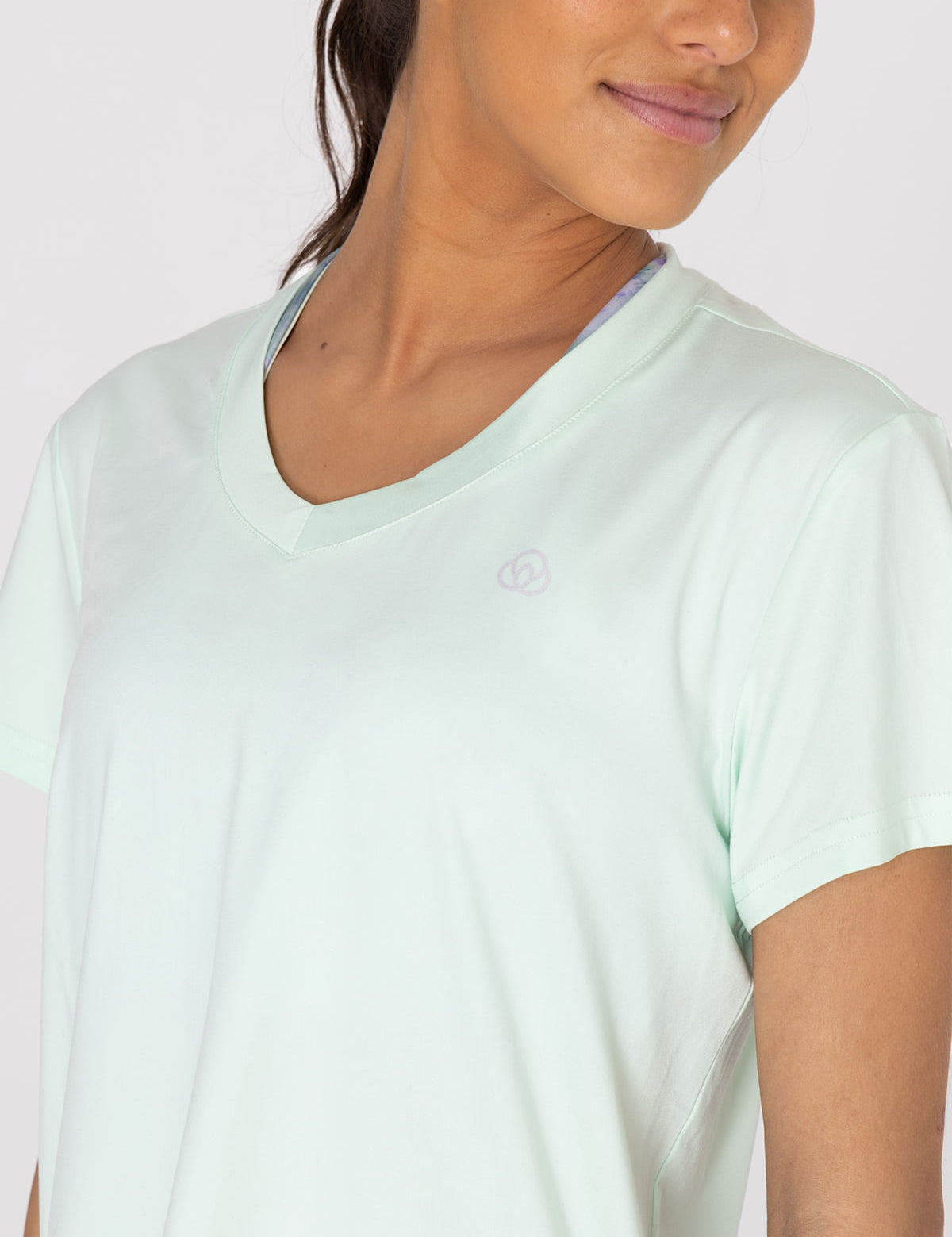 Polo Manga Corta Para Mujer  V-Neck Verde Bsoul